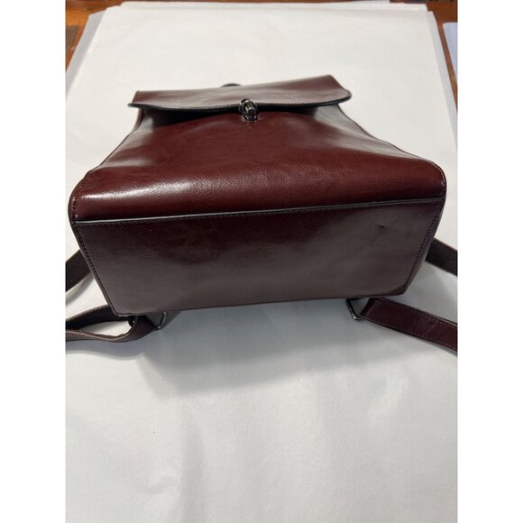 S-Zone Leather Backpack Brown Smooth - Picture 9 of 11